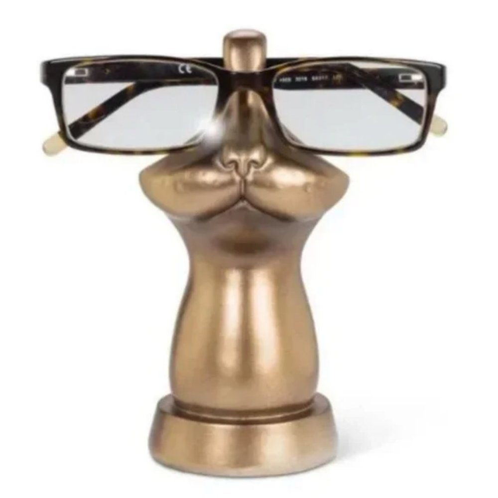 Abbott Bronze Cat Glasses Holder Stand | Eyeglass Organizer Decor